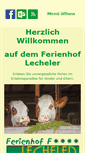 Mobile Screenshot of ferienhof-lecheler.de